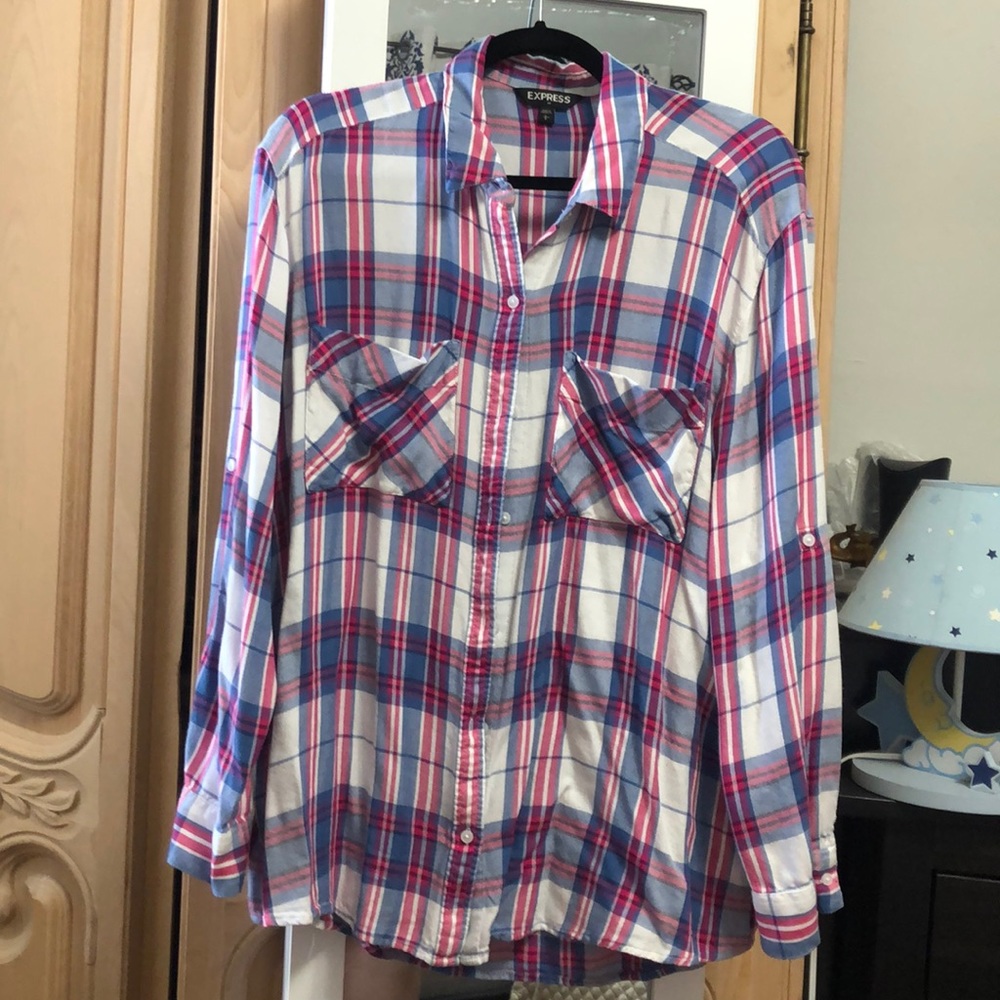 Express plaid flannel shirt